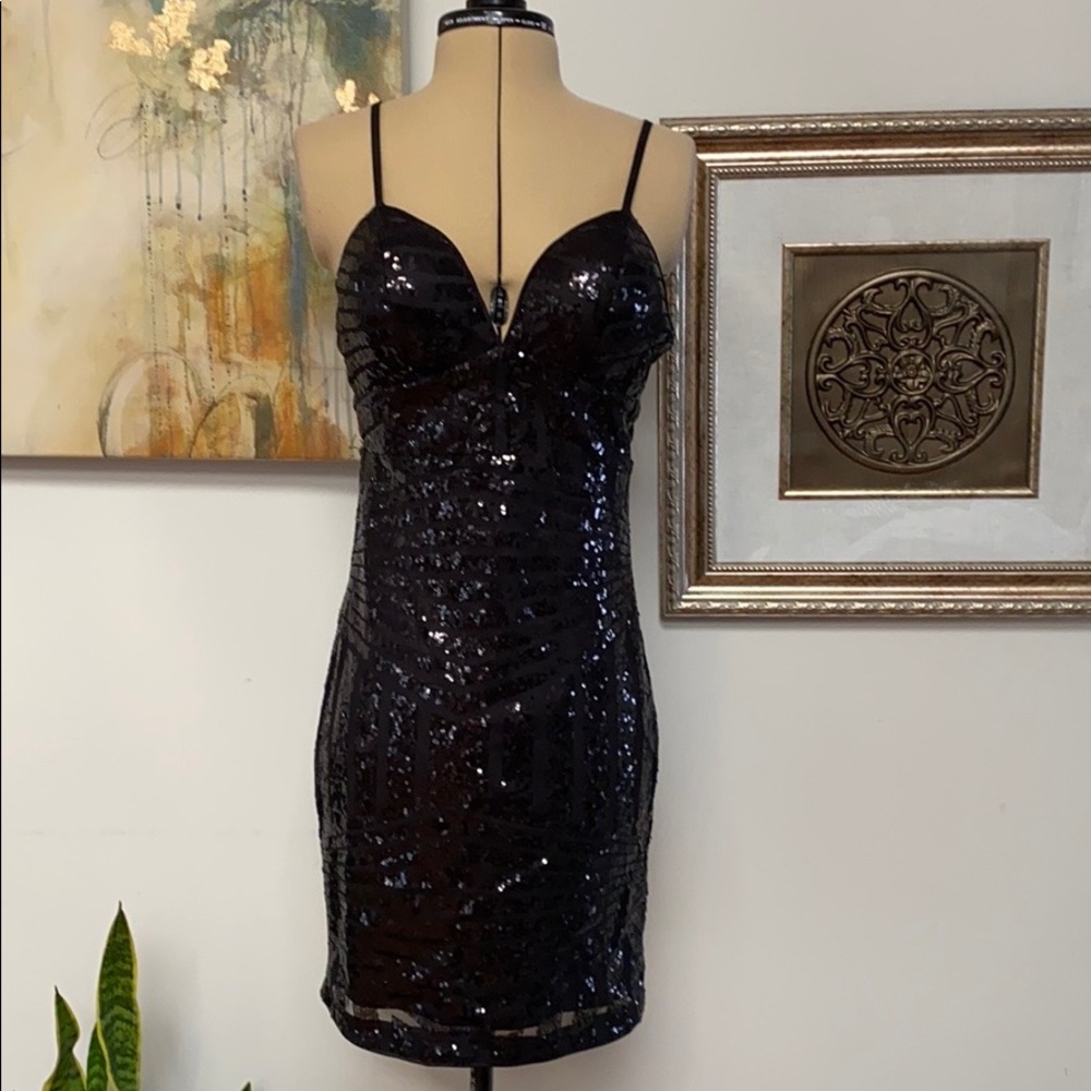 GUESS M sequin dress for a fun night out!